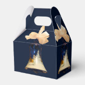 Blue Christmas Jingle Bells Gefallen Geschenkboxen Geschenkschachtel (Rückseite)