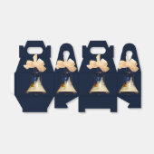 Blue Christmas Jingle Bells Gefallen Geschenkboxen Geschenkschachtel (Ungefaltet)