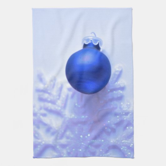 Blue Christmas Kitchtuch Geschirrtuch (Vertikal)