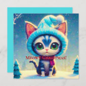 Blue Christmas Kitty (Vorne/Hinten)