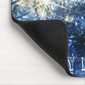 Blue Christmas Mousepad (Ecke)