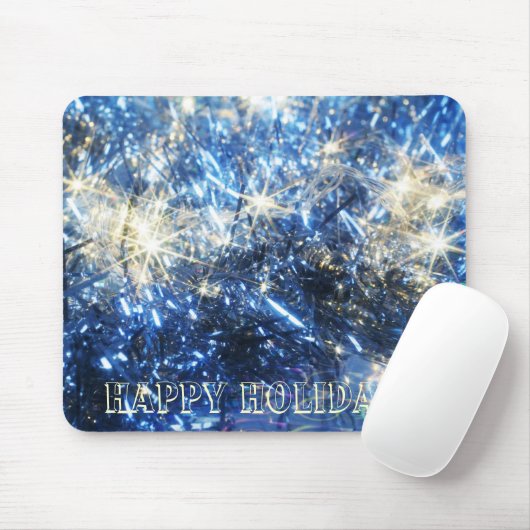 Blue Christmas Mousepad (Mit Mouse)