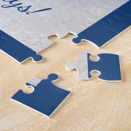 Blue Christmas Multiple Ornaments 11"x14" Puzzle (Seite)