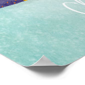 Blue Christmas Niedlicher Kaffee Kaffee Wand Kunst (Ecke)