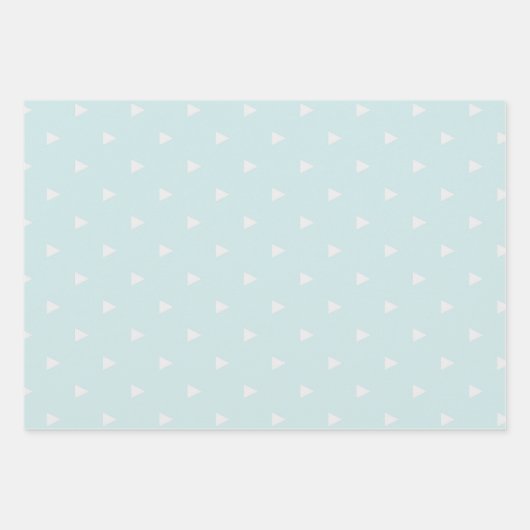 Blue Christmas Nordic Set 3 Geschenkpapier Set (Vorderseite 2)