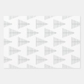 Blue Christmas Nordic Set 3 Geschenkpapier Set (Vorderseite)