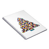 Blue Christmas Notebook Notizblock (Rechte Seite)