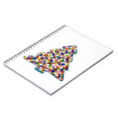Blue Christmas Notebook Notizblock (Linke Seite)