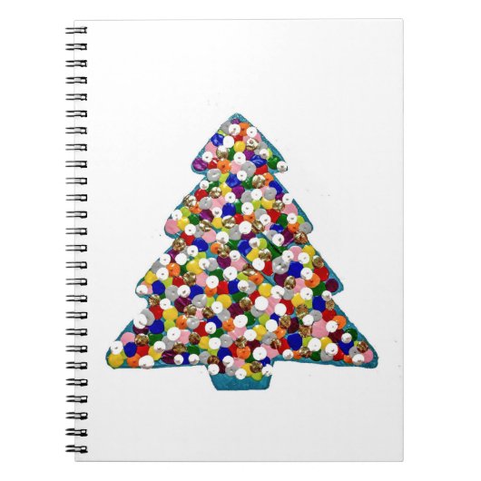 Blue Christmas Notebook Notizblock (Vorderseite)