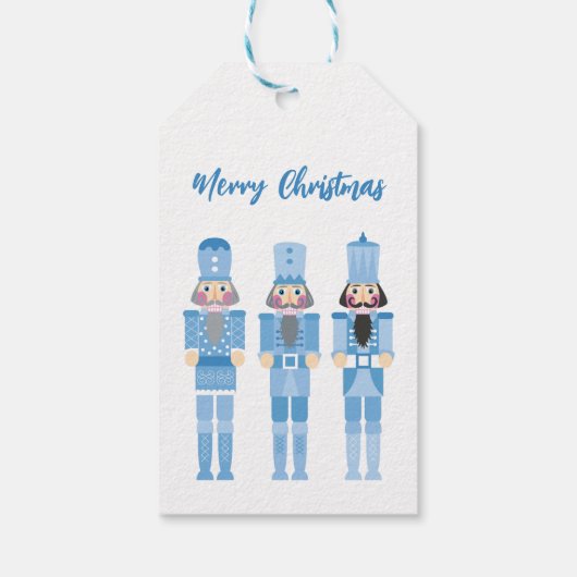 BLUE CHRISTMAS NUTCRACKER GESCHENKANHÄNGER (Rückseite)