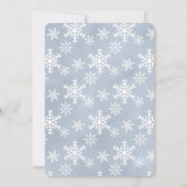 Blue Christmas Nutcracker Knabe Baby Dusche einlad (Rückseite)