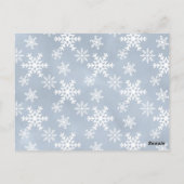 Blue Christmas Nutcracker Knabe Baby Dusche einlad Postkarte (Rückseite)