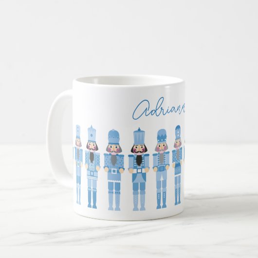 BLUE CHRISTMAS NUTCRACKERS KAFFEETASSE (Vorderseite Links)