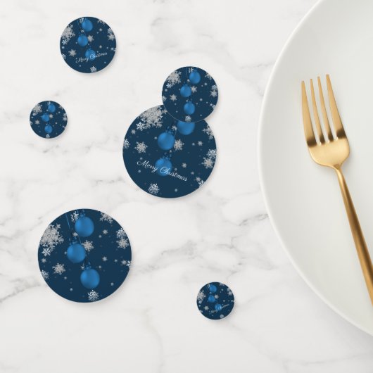 Blue Christmas Ornaments Confetti Konfetti (Gruppe)