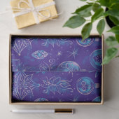 Blue Christmas Ornaments Weihnachten Seidenpapier (Geschenk)