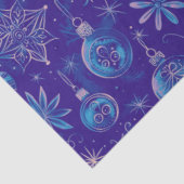 Blue Christmas Ornaments Weihnachten Seidenpapier (Ausschnitt)