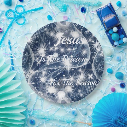 Blue Christmas Paper Teller "Jesus is the Reason" (Party)