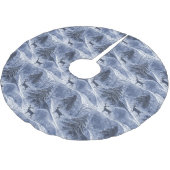 Blue Christmas Pattern#13 ID1009 Polyester Weihnachtsbaumdecke (Schrägansicht)