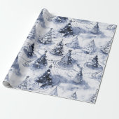 Blue Christmas Pattern#3 ID1009 Geschenkpapier (Ungerollt)