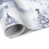 Blue Christmas Pattern#3 ID1009 Geschenkpapier (Rolleneckpunkt)