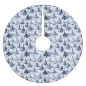 Blue Christmas Pattern#3 ID1009 Polyester Weihnachtsbaumdecke (Vorderseite)