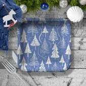Blue Christmas Pattern#6 ID1009 Pappteller