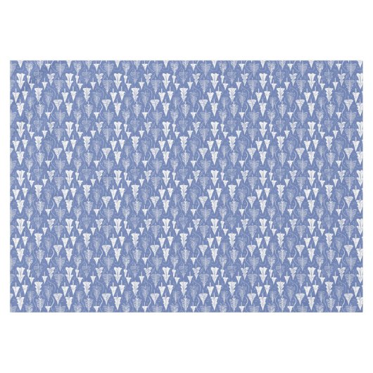 Blue Christmas Pattern#6 ID1009 Tischdecke (Vorderseite (Horizontal))