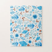 Blue Christmas Pattern Puzzle (Vertikal)