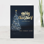 Blue Christmas Pine Tree Weihnachten (Vorderseite)