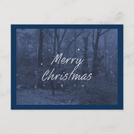 Blue Christmas Postings Feiertagspostkarte