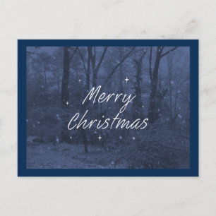 Blue Christmas Postings Feiertagspostkarte