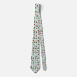 Blue Christmas Present Neck Tie Krawatte