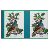 Blue Christmas Quail Stoff (Fat Quarter (45,7 x 55,9 cm))