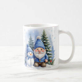 Blue Christmas - Santa und Snowman Kaffeetasse