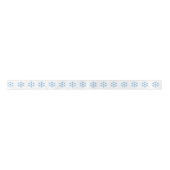 Blue Christmas Snowflake Ribbon Satinband (Vorderseite)