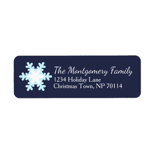 Blue Christmas Snowflakes Family (Vorne)
