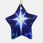 Blue Christmas star Ornament (Links)