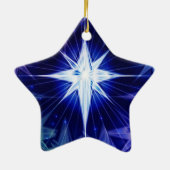 Blue Christmas star Ornament (Hinten)