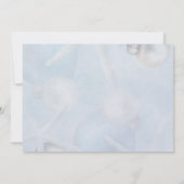 Blue Christmas Starfish Beach Hochzeitseinladung Einladung (Rückseite)