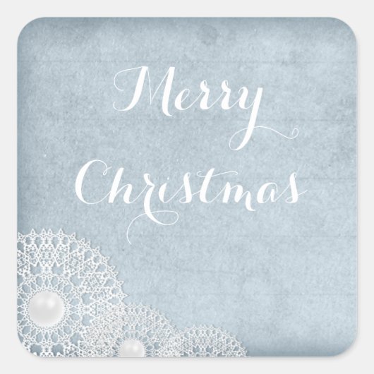 Blue Christmas Sticker (Vorderseite)
