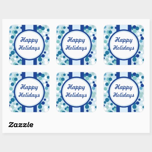 Blue Christmas Stickers (Blatt)