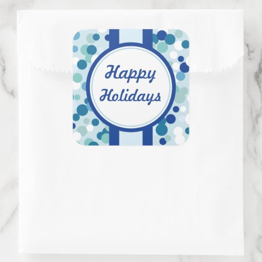 Blue Christmas Stickers (Tasche)