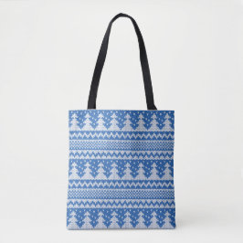 Blue Christmas Sweater All-Over-Print Tote Bag Tasche