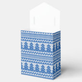 Blue Christmas Sweater Favor Box Geschenkschachtel (Geöffnet)