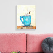 Blue Christmas Tasse Leinwanddruck (Insitu (Wohnzimmer))
