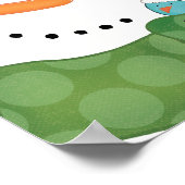 Blue Christmas Tasse mit Dark Cocoa Poster (Ecke)