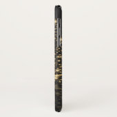 Blue Christmas Thema mit goldenem Weihnachtsbaum Case-Mate iPhone Hülle (Hinten/Links)