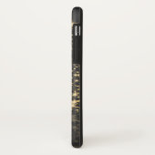 Blue Christmas Thema mit goldenem Weihnachtsbaum Case-Mate iPhone Hülle (Hinten/Links)