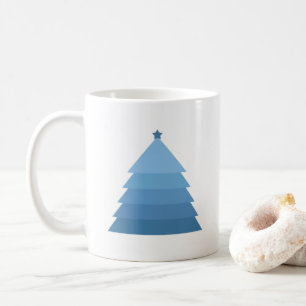 Blue Christmas Tree Coffee Tasse