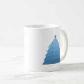 Blue Christmas Tree Coffee Tasse (VorderseiteRechts)